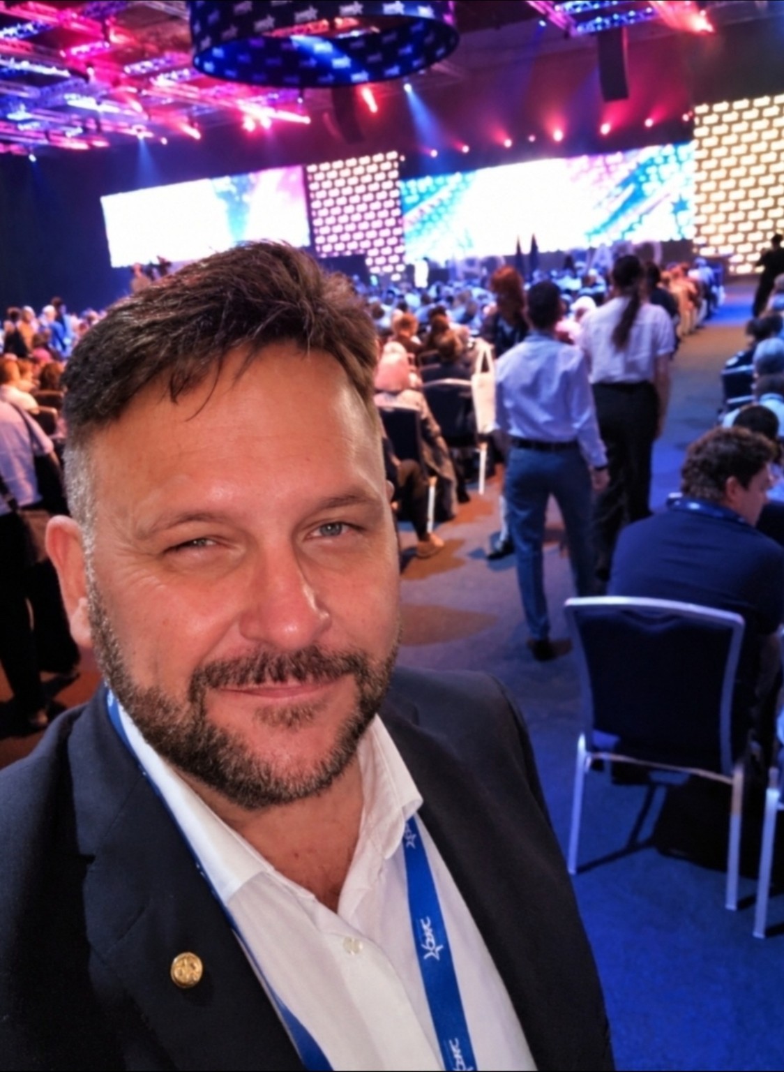 Scott Driscoll attending the CPAC conference in Brisbane in October 2026